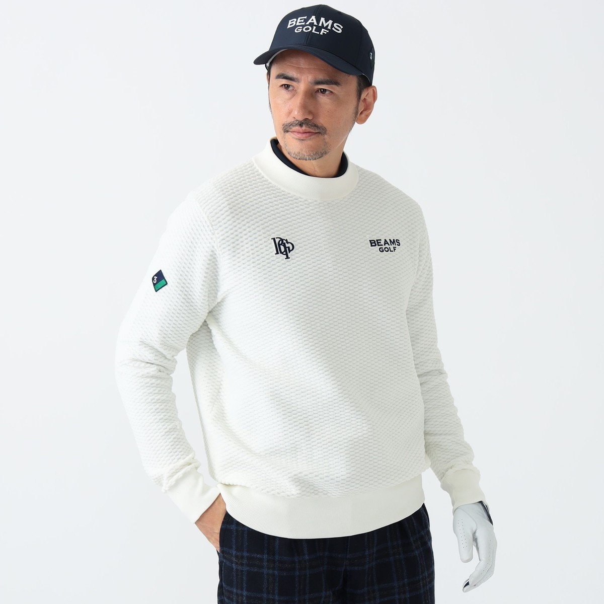 PURPLE LABEL スフィダンテ パイル モックネックニット(中間着