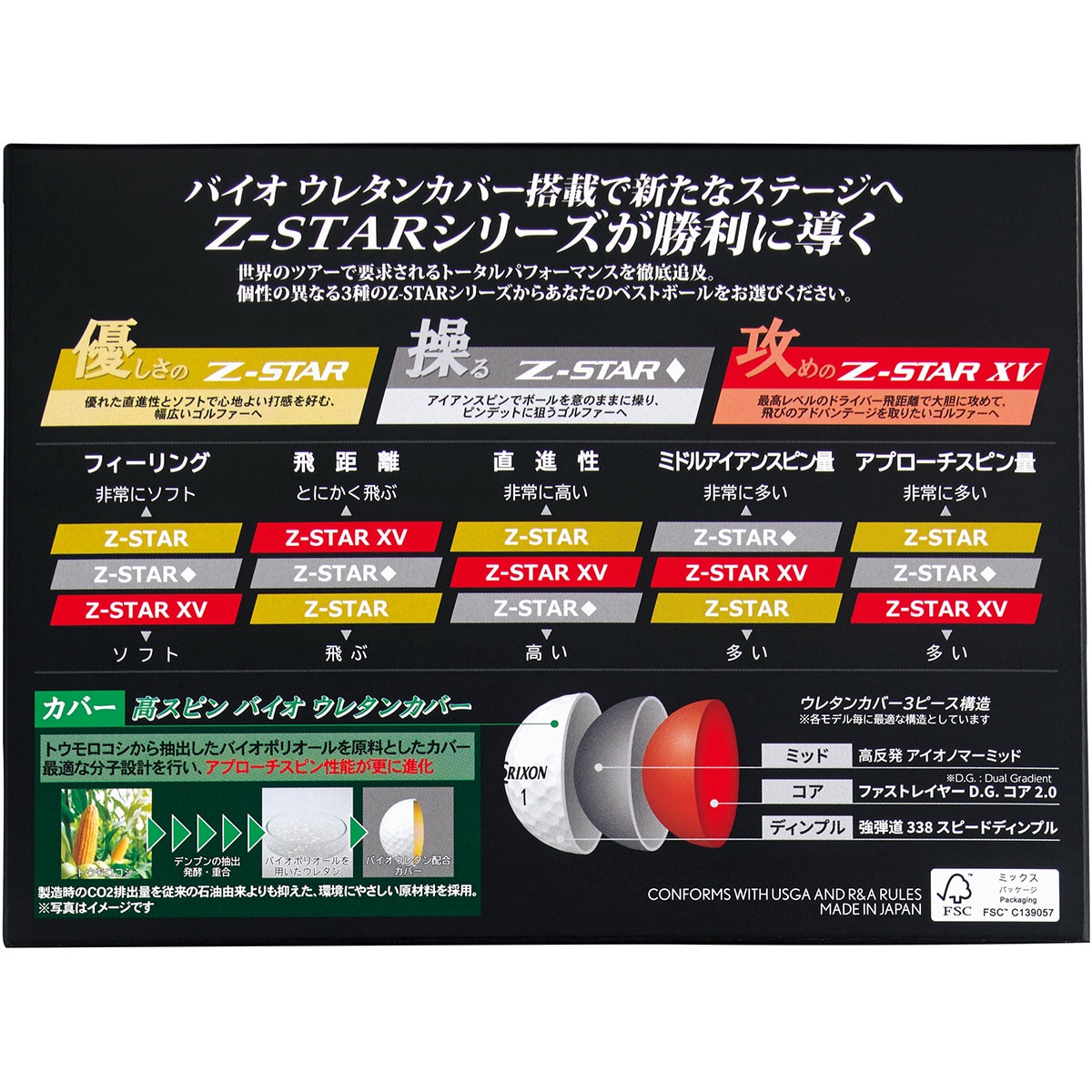 ボールナール　3本セット Z-STAR9 XV ボール 3ダースセット(ボール（新品）)|SRIXON(ダンロップ
