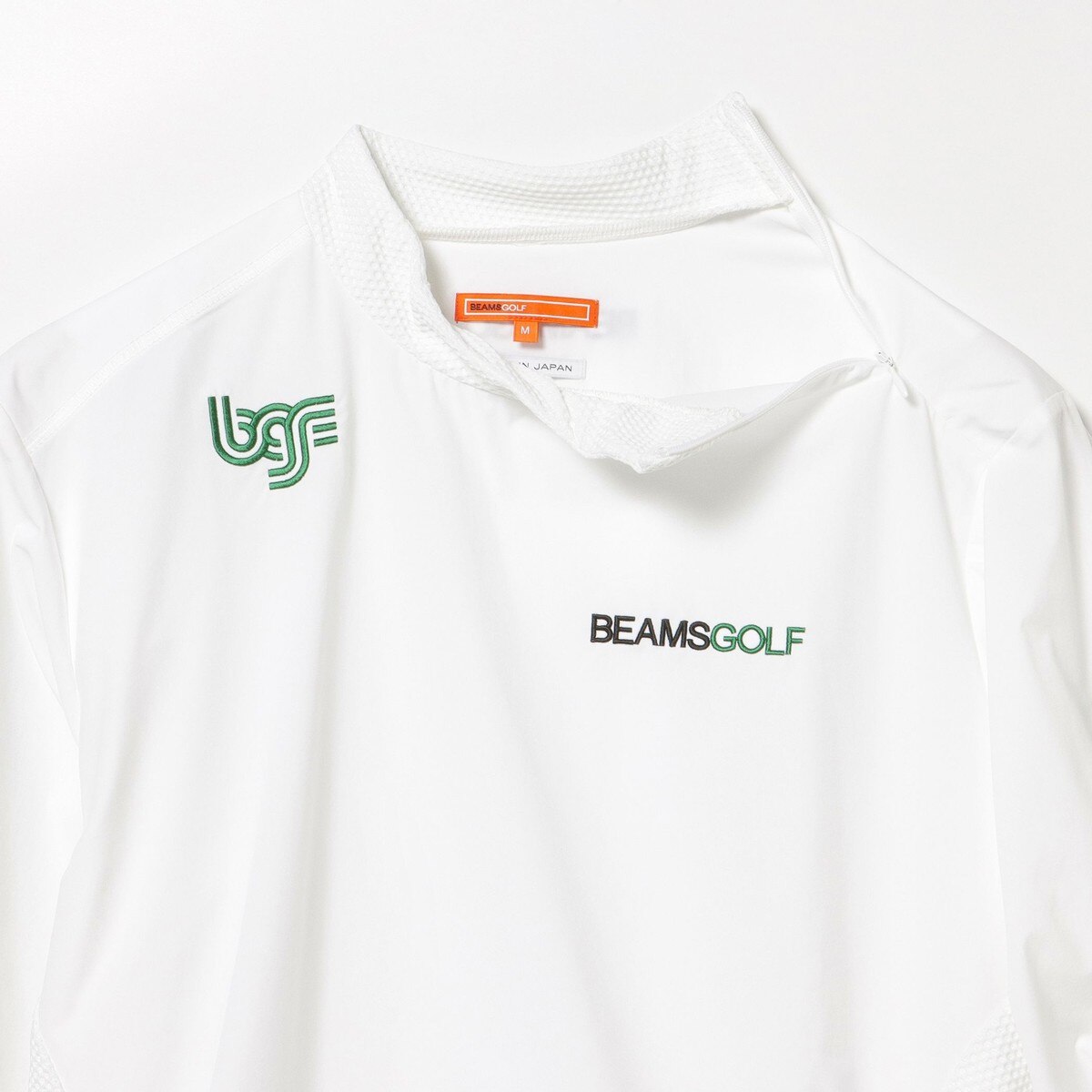ORANGE LABEL USロゴ ショルダージップ ストレッチピステ(長袖シャツ