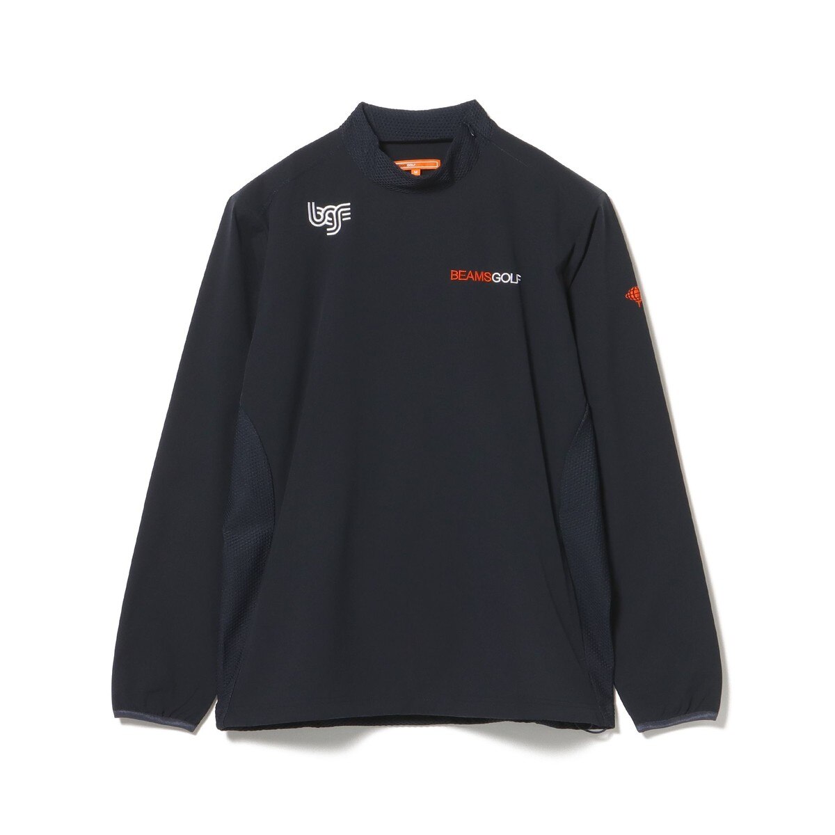 ORANGE LABEL USロゴ ショルダージップ ストレッチピステ(長袖シャツ