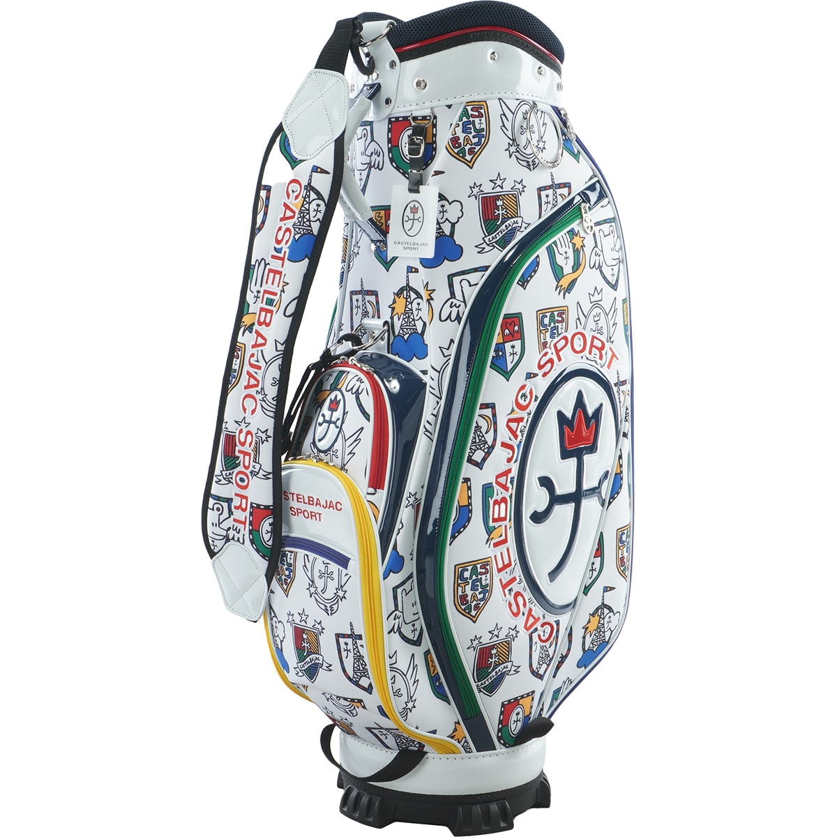 【新品】CASTELBAJAC CBC034 キャディバッグ ホワイト CASTELBAJAC カステルバジャック キャディバッグ CBC034 : ゴルフ用品