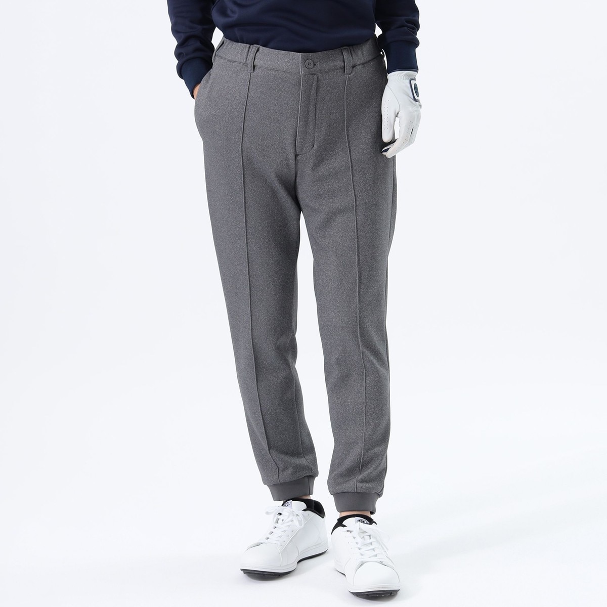 1,000円引き【BEAMS GOLF】秋冬 バイカラー 裏起毛パンツ メンズM ORANGE LABEL 裏フリース ジョガーパンツ(ロングパンツ)|BEAMS