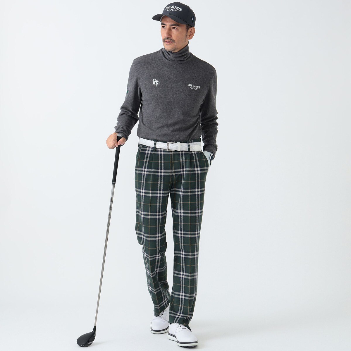 の*た様 BEAMS GOLF スフィダンテ タートルネックシャツ　ビームスゴル PURPLE LABEL スフィダンテ タートルネックシャツ(長袖シャツ