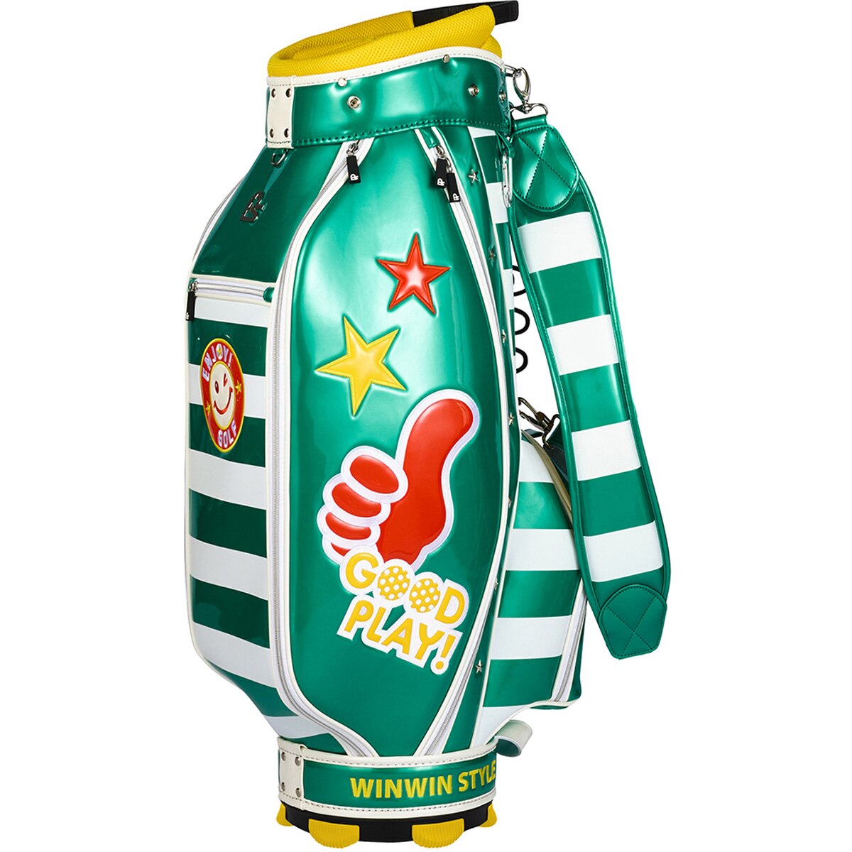 ダブルイーゴルフキャディバック ENJOY GOLF Pearl キャディバッグ(【男性】キャディバッグ