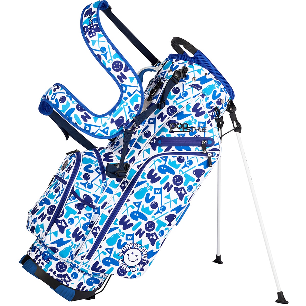 HAPPY GOLF スタンドキャディバッグ(【男性】キャディバッグ)|ウィン