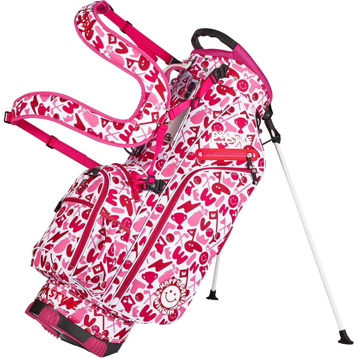 HAPPY GOLF スタンドキャディバッグ(【男性】キャディバッグ)|ウィン