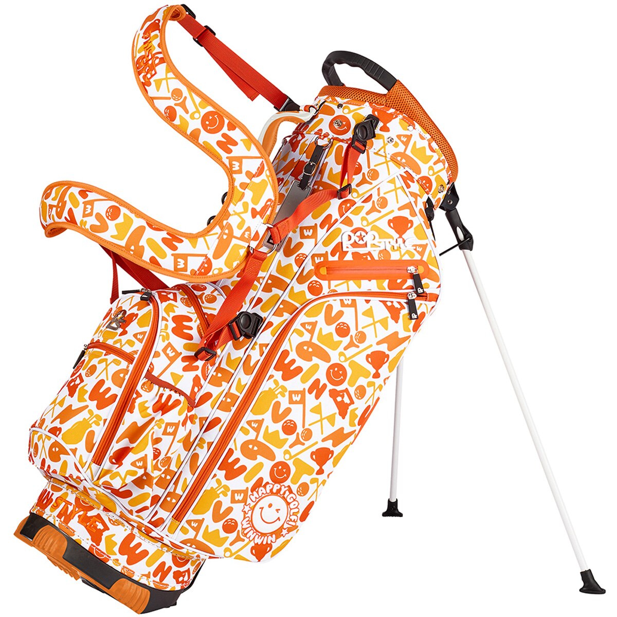 HAPPY GOLF スタンドキャディバッグ(【男性】キャディバッグ)|ウィン