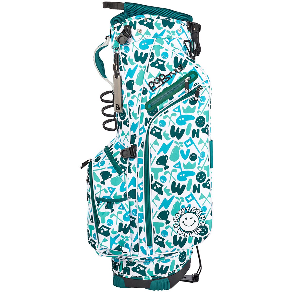 HAPPY GOLF スタンドキャディバッグ(【男性】キャディバッグ)|ウィン