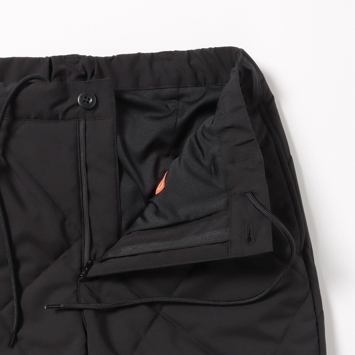 BEAMS GOLF ビームスゴルフ 格子キルト切り替え裾リブパンツ ORANGE