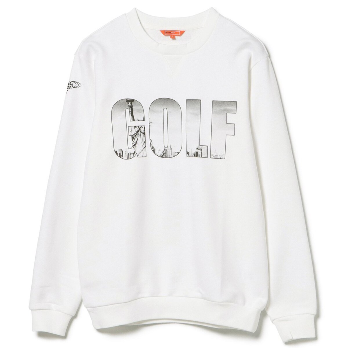 【激安セール】 GB GOLF ホワイト M フード付きスウェットシャツ メンズウェア