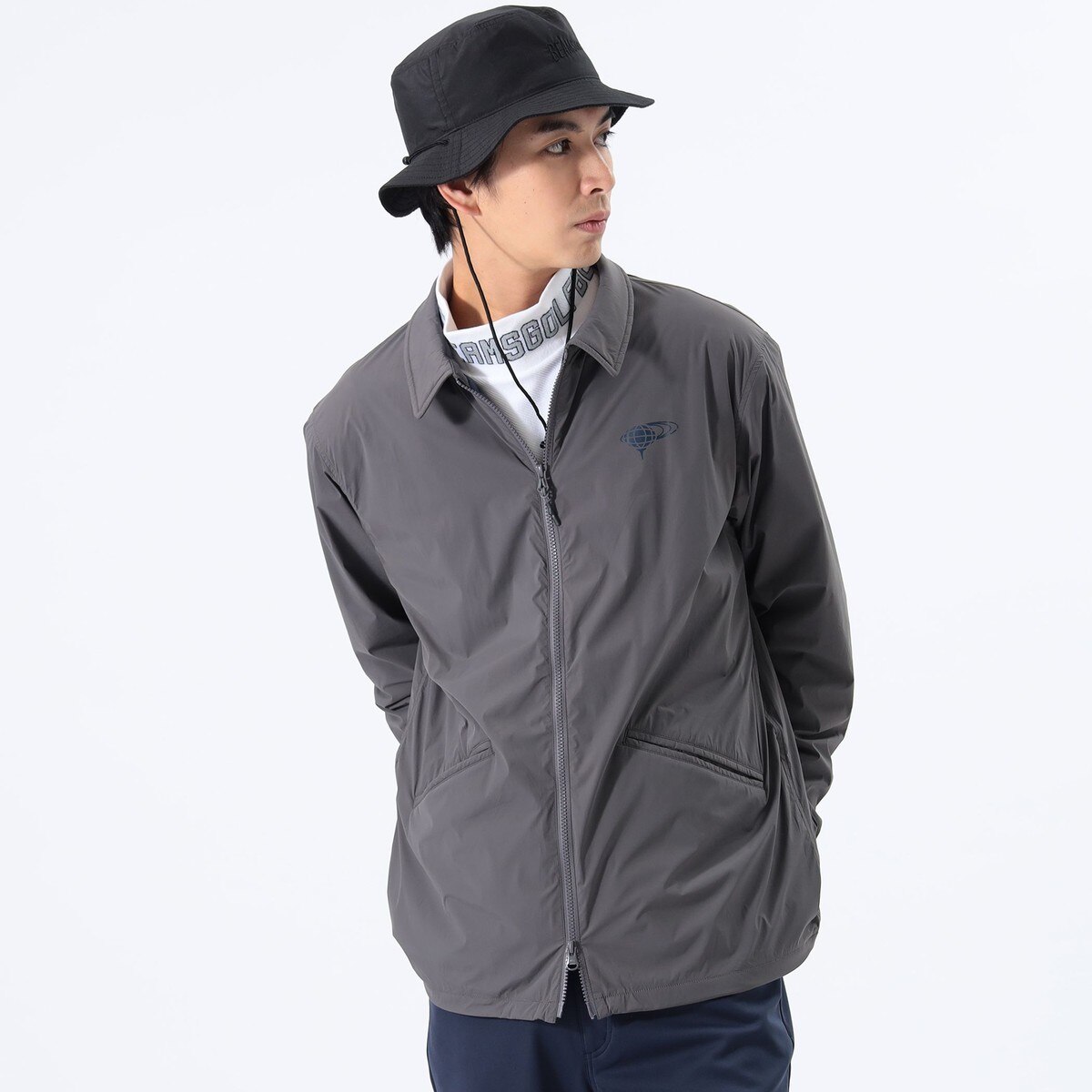 ORANGE LABEL 裏フリース ナイロンコーチジャケット(アウター ORANGE LABEL 裏フリース ナイロンコーチジャケット(アウター