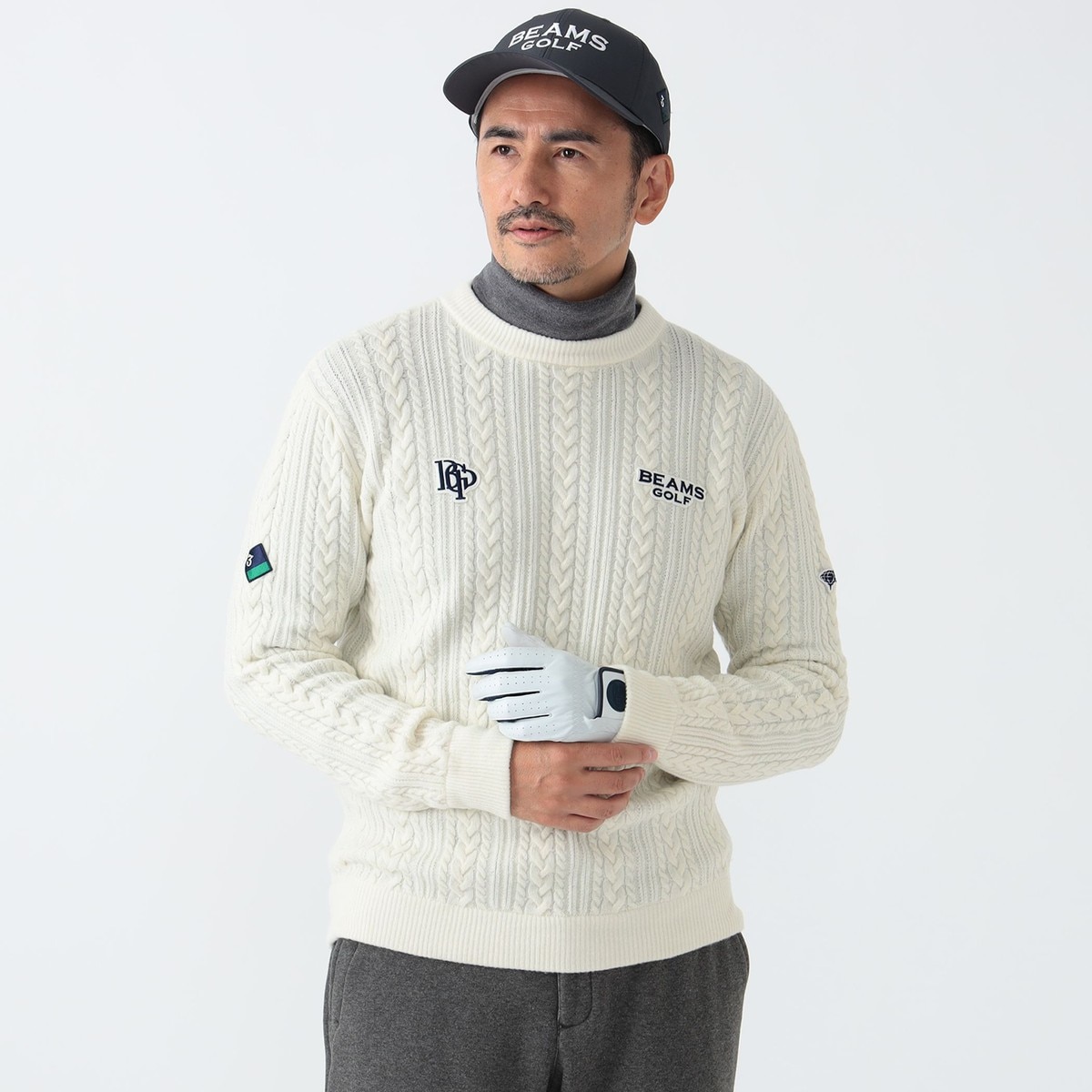 PURPLE LABEL スフィダンテ フィッシャーマンニット(中間着(セーター