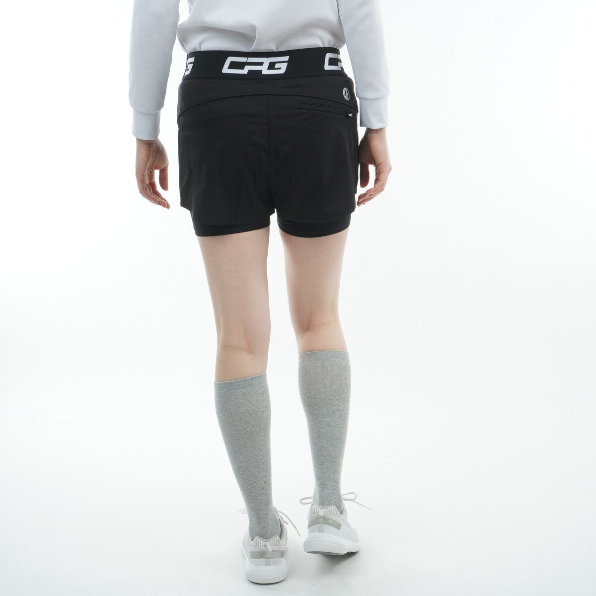 セール・アウトレット】ストレッチ レイヤード レギンスパンツ