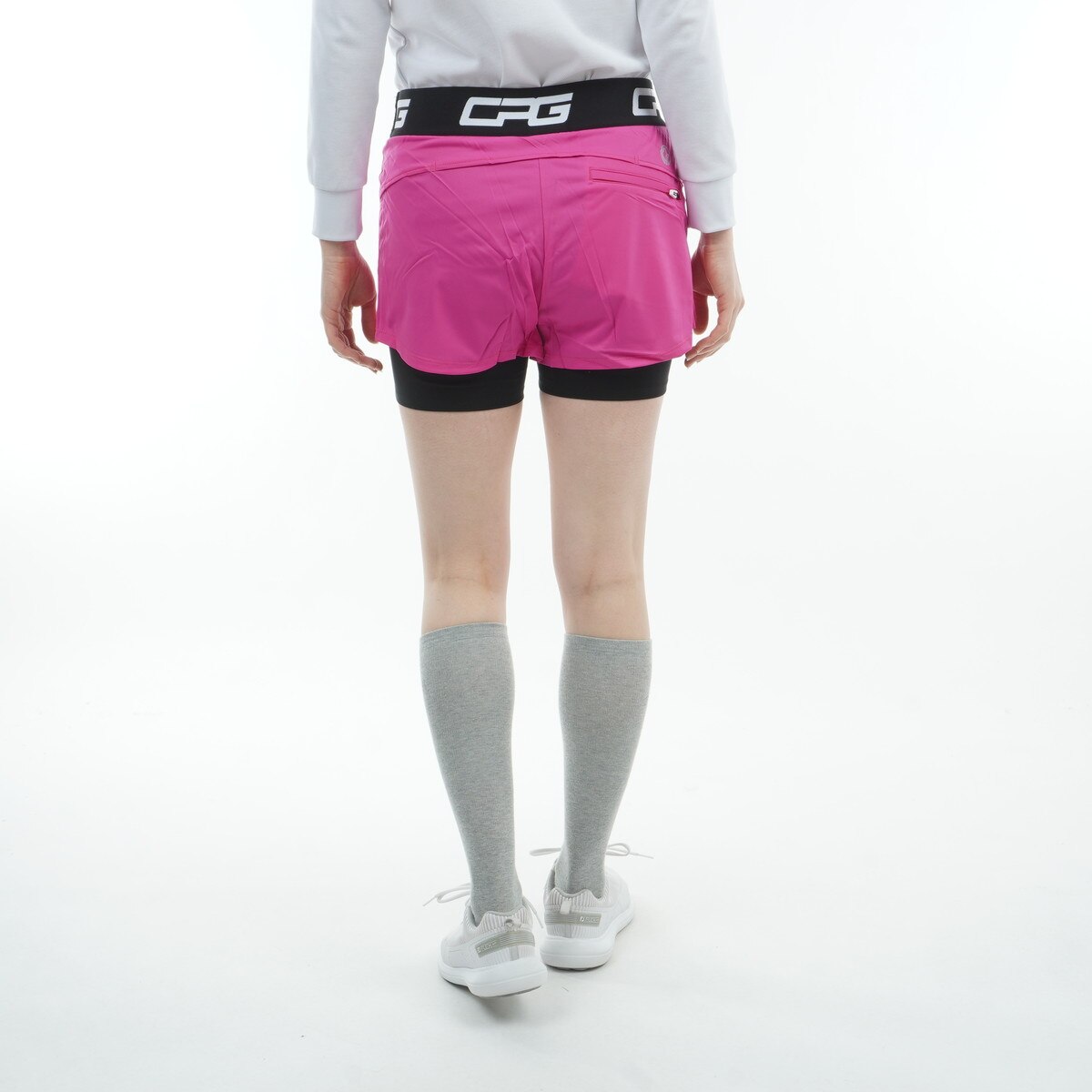 セール・アウトレット】ストレッチ レイヤード レギンスパンツ