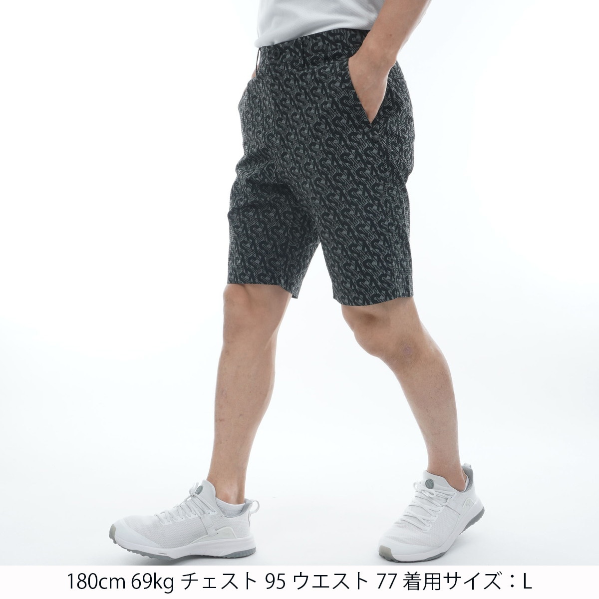 セール・アウトレット】SAモノグラム柄 サッカーストレッチ