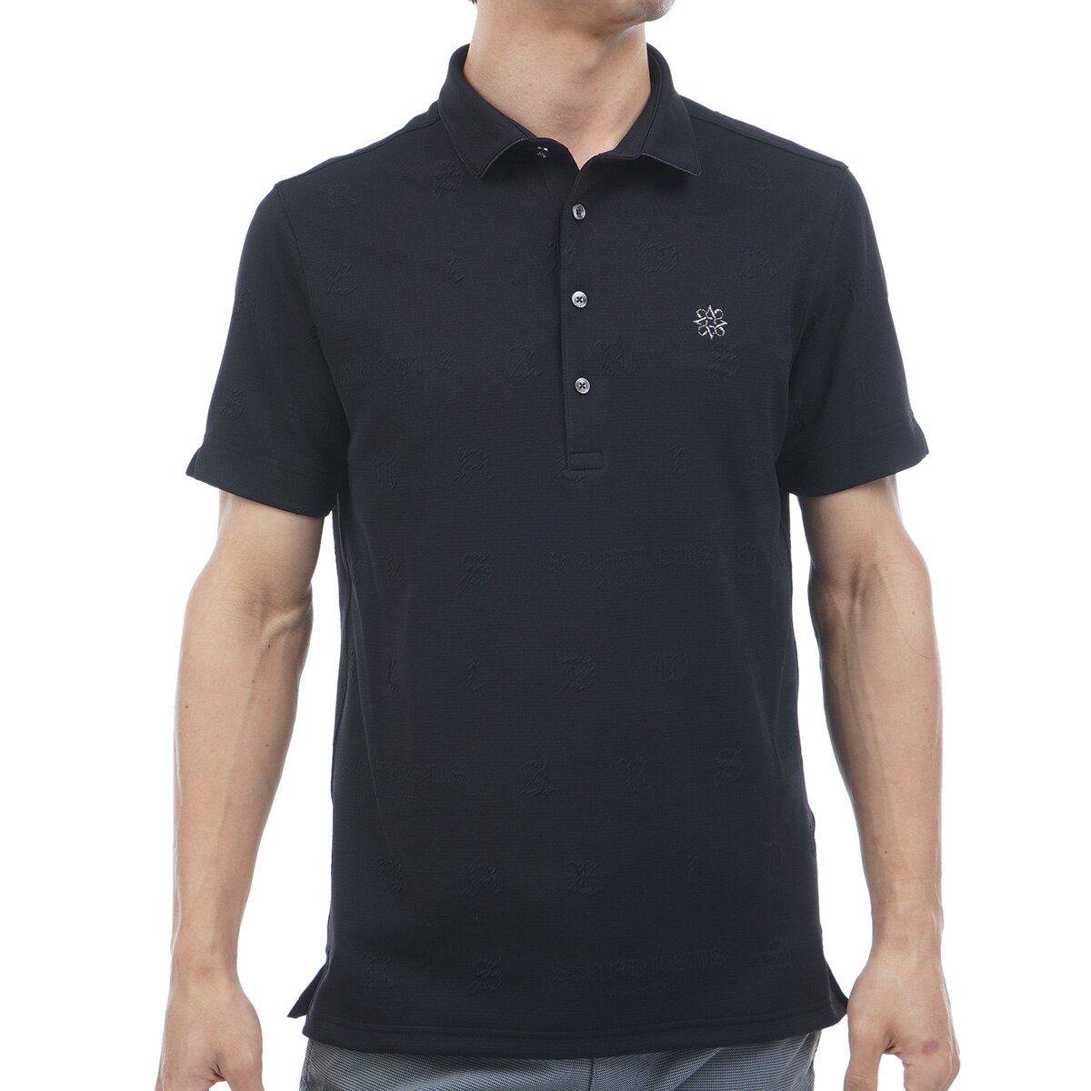 セール・アウトレット】ふくれジャカードロゴ半袖ポロシャツ(半袖