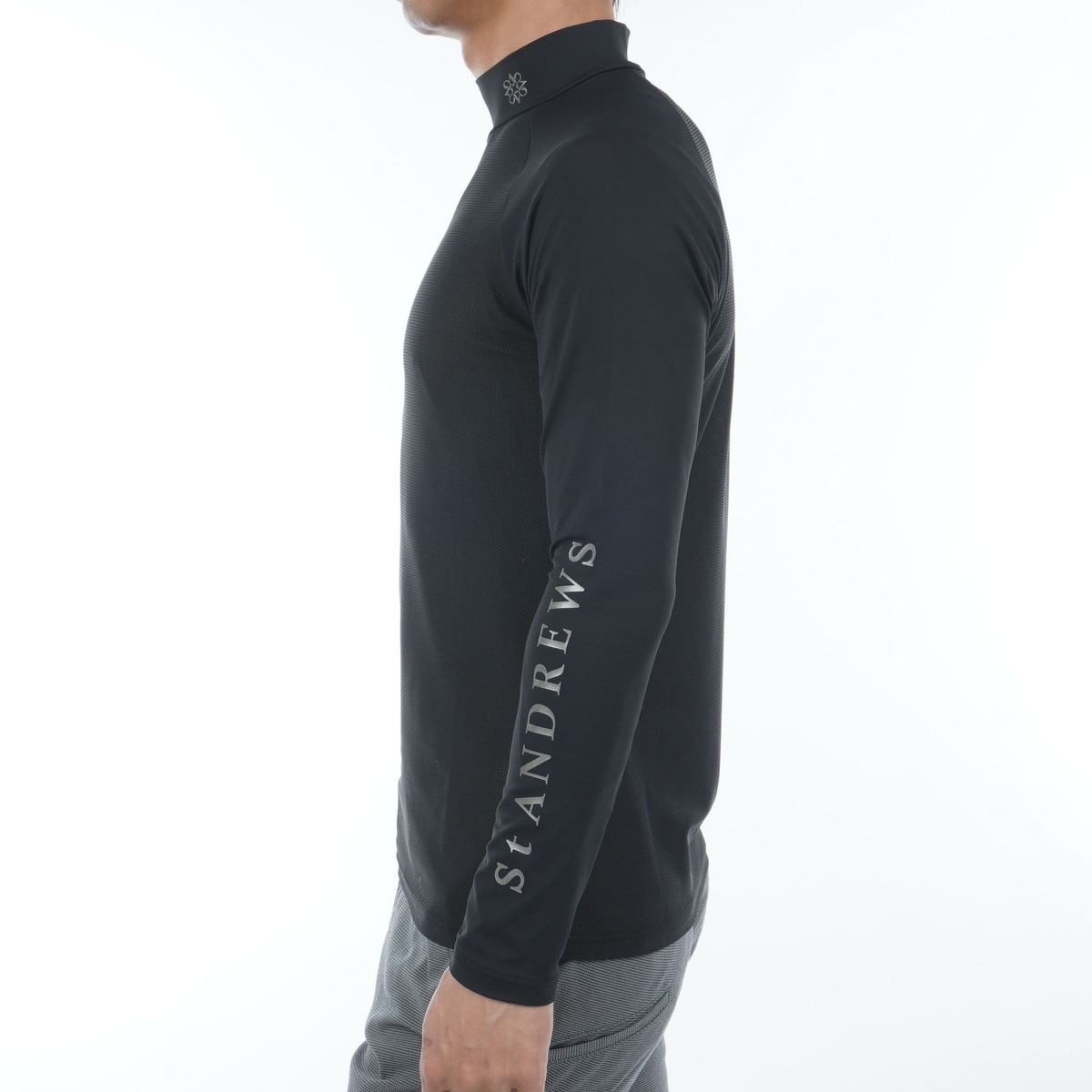 ツインコットUV×SUNPROFITメッシュ ハイネック長袖インナー