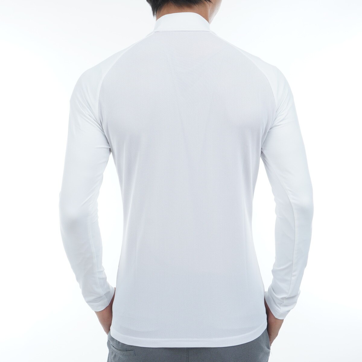 ツインコットUV×SUNPROFITメッシュ ハイネック長袖インナー