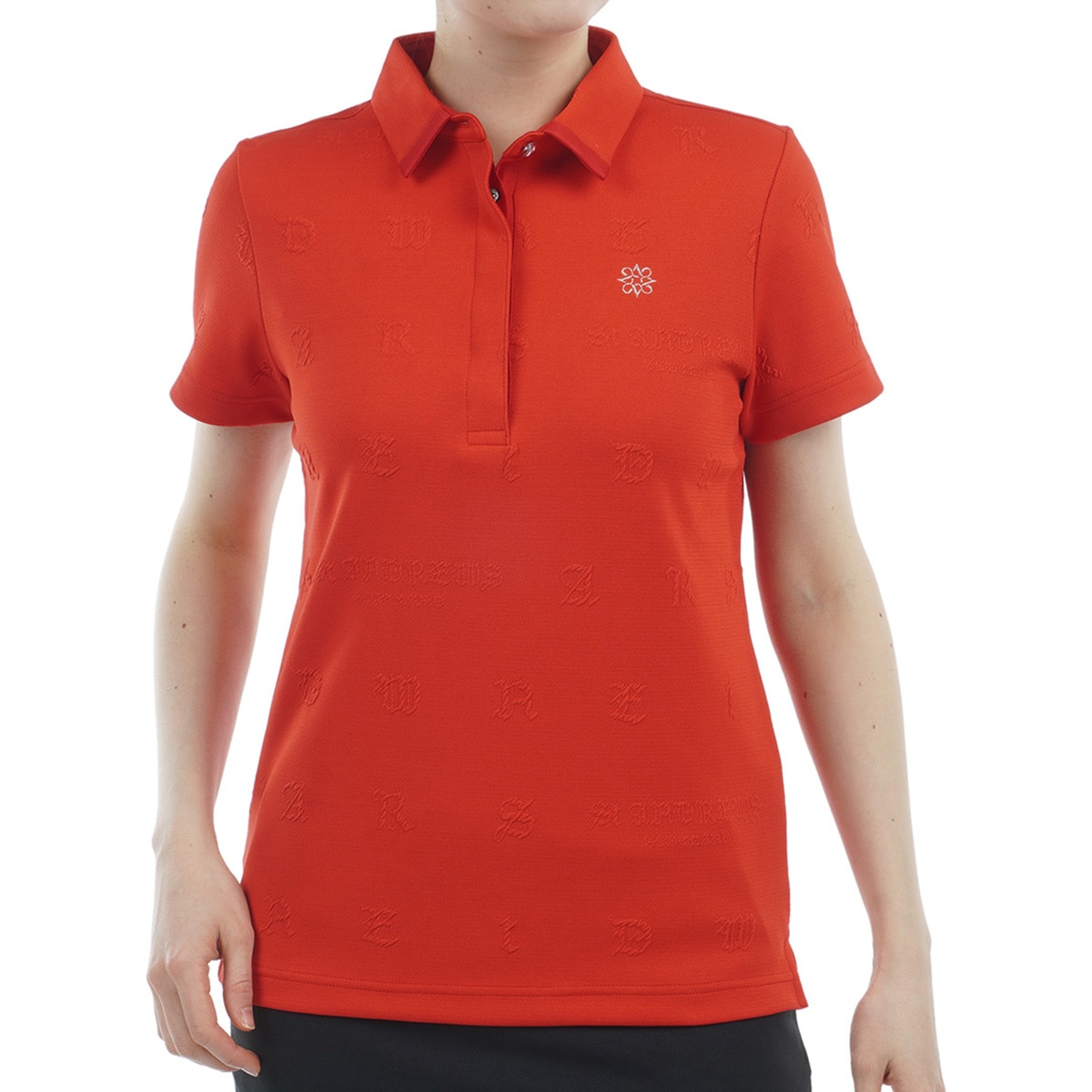 セール・アウトレット】ふくれジャカードロゴ半袖ポロシャツ