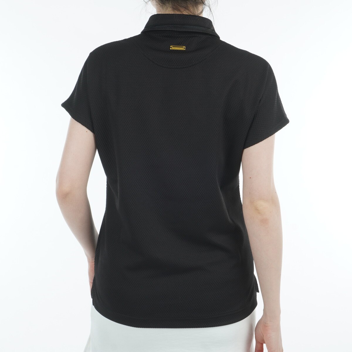 デルタ格子ジャカード半袖ポロシャツ レディス(半袖シャツ・ポロシャツ