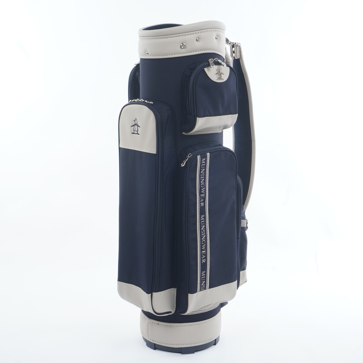 マンシング・エナメル×ナイロン・軽量キャディバッグ Munsingwear マンシングウェア キャディバッグ MG5FCB02M
