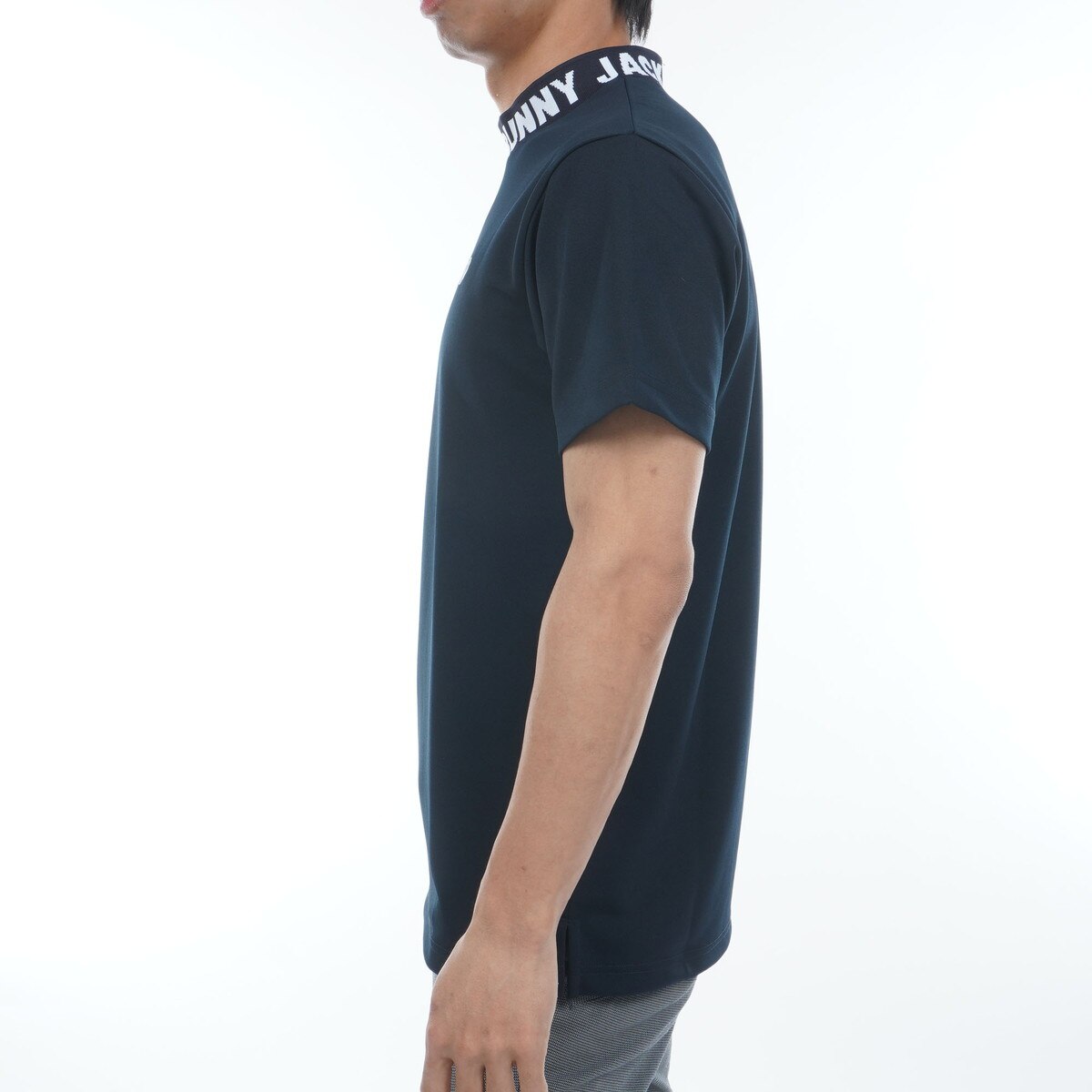 ダブルフェイス 鹿の子モックネック半袖シャツ(半袖シャツ・ポロシャツ