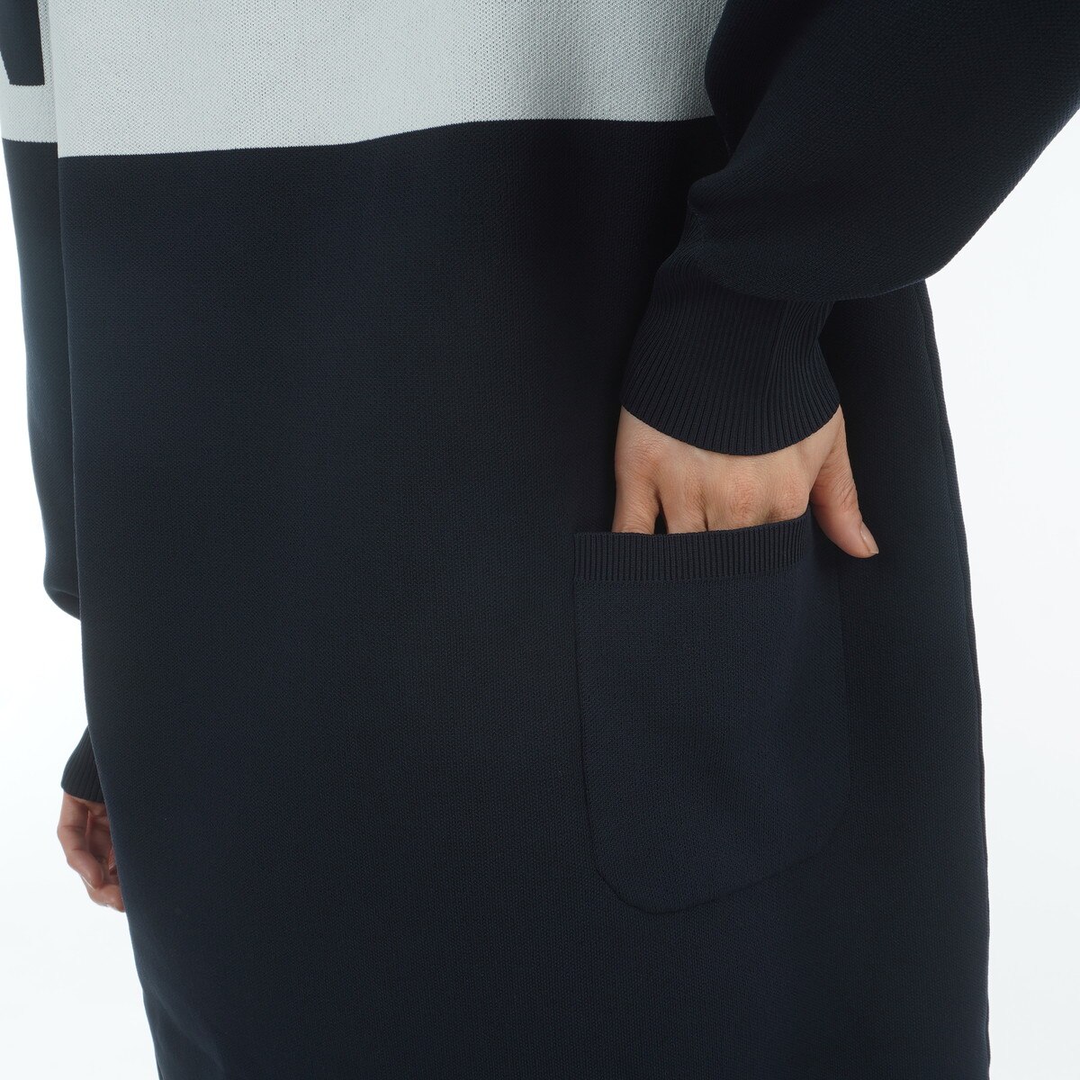 セール・アウトレット】全面Wジャガード ニットワンピース レディス