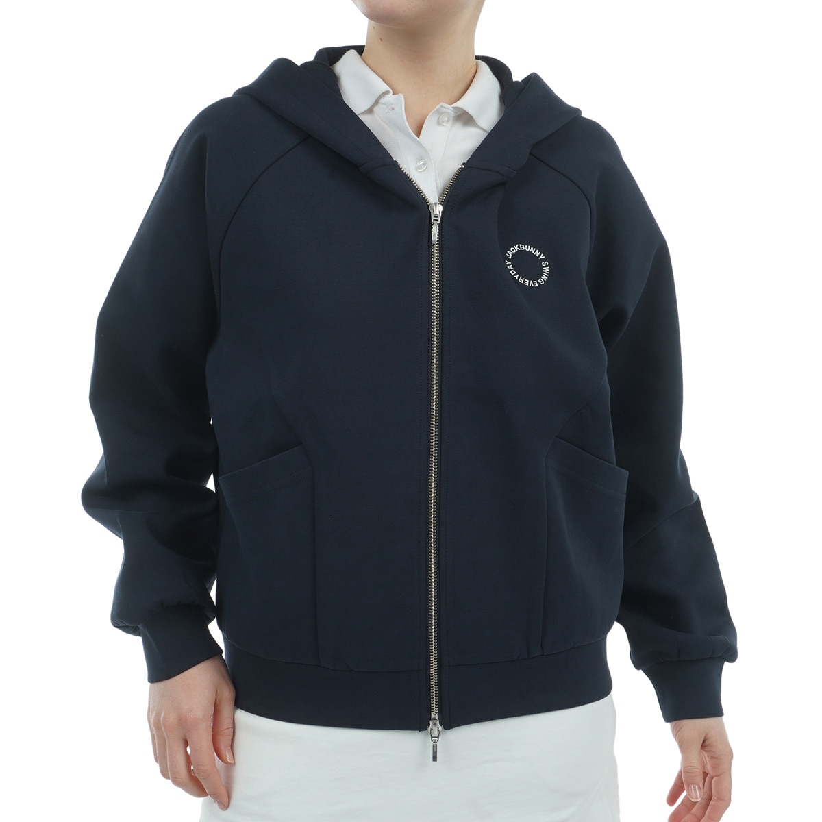 【ジャックバニー】2024年ロゴネームライン×ダンボール 裏起毛ゴルフパーカーL ジャックバニー】2024年ロゴネームライン×ダンボール 裏起毛