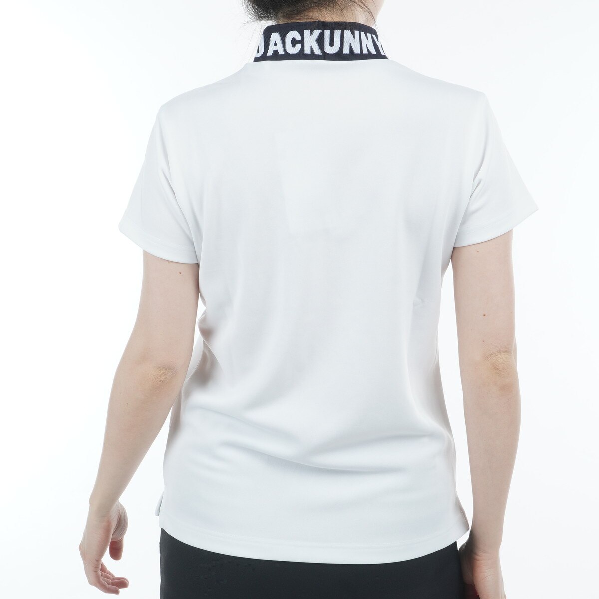 ダブルフェイス鹿の子 モックネック半袖シャツ レディス(半袖シャツ