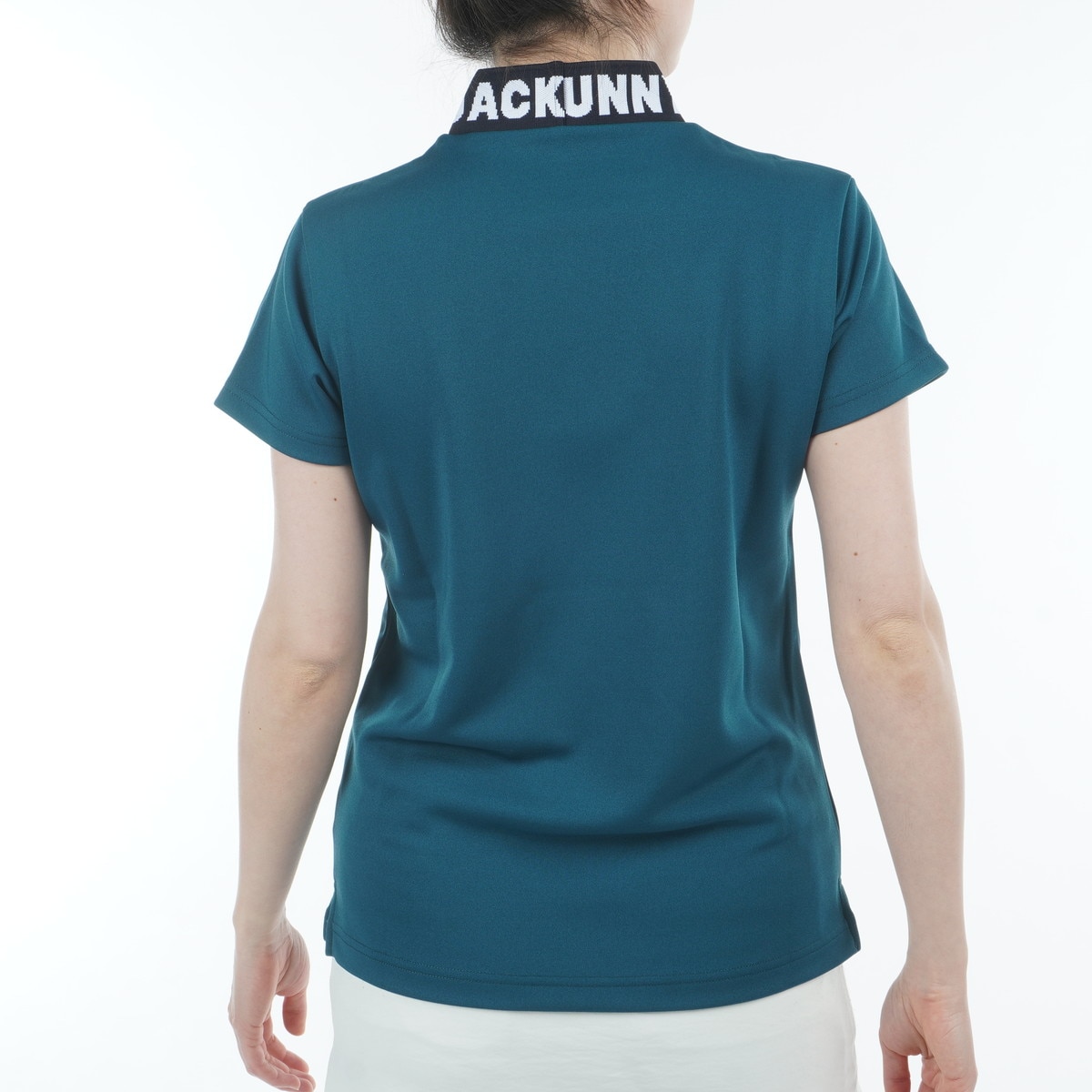 ダブルフェイス鹿の子 モックネック半袖シャツ レディス(半袖シャツ