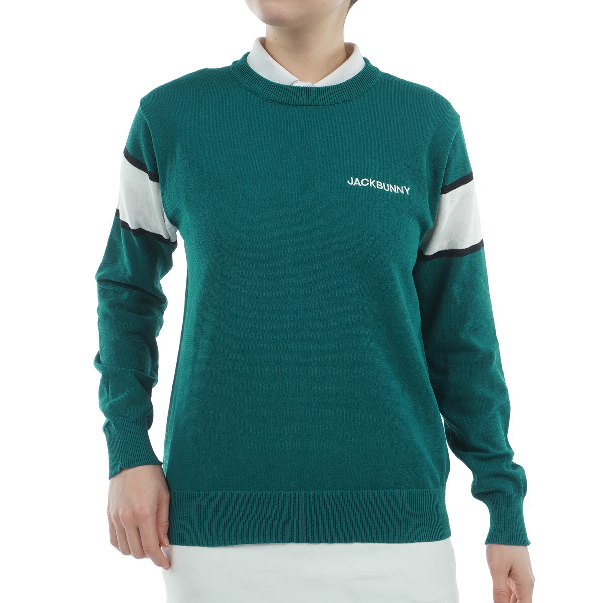 JACKBUNNY カラーブロックセーター Jack Bunny!! バニー柄ニット