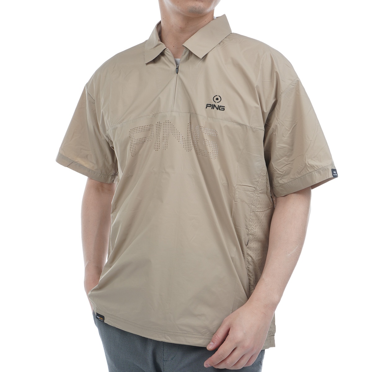 コーデュラ半袖ハーフジップブルゾン(アウター(ブルゾン、ウインド