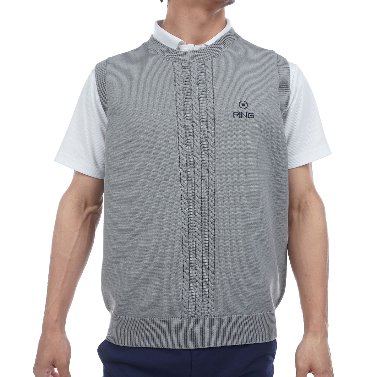 ケーブルニットベスト(ベスト)|PING(ピン) 6215174301の通販 - GDO