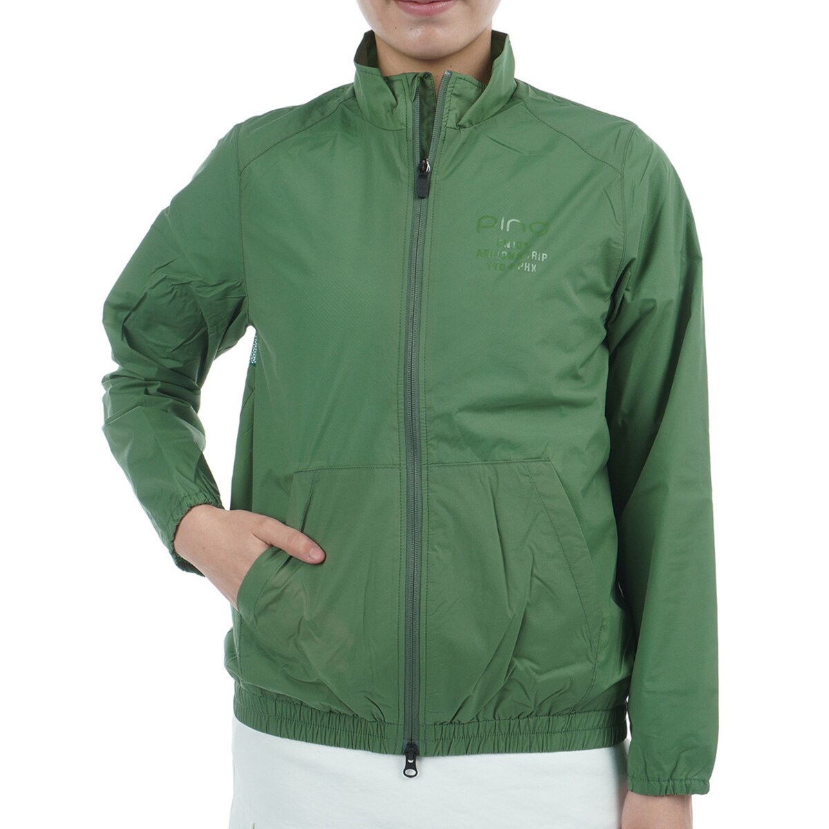 ナイロンコーティング フルジップブルゾン レディス(アウター(ブルゾン