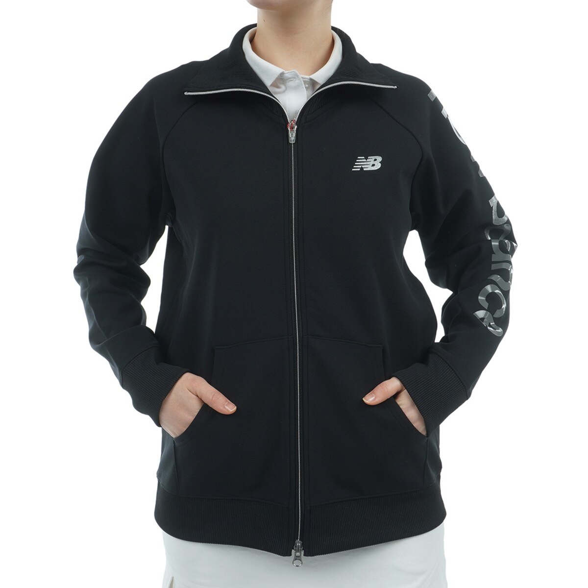 スウェットスタンドジップ ストレッチブルゾン レディス(アウター