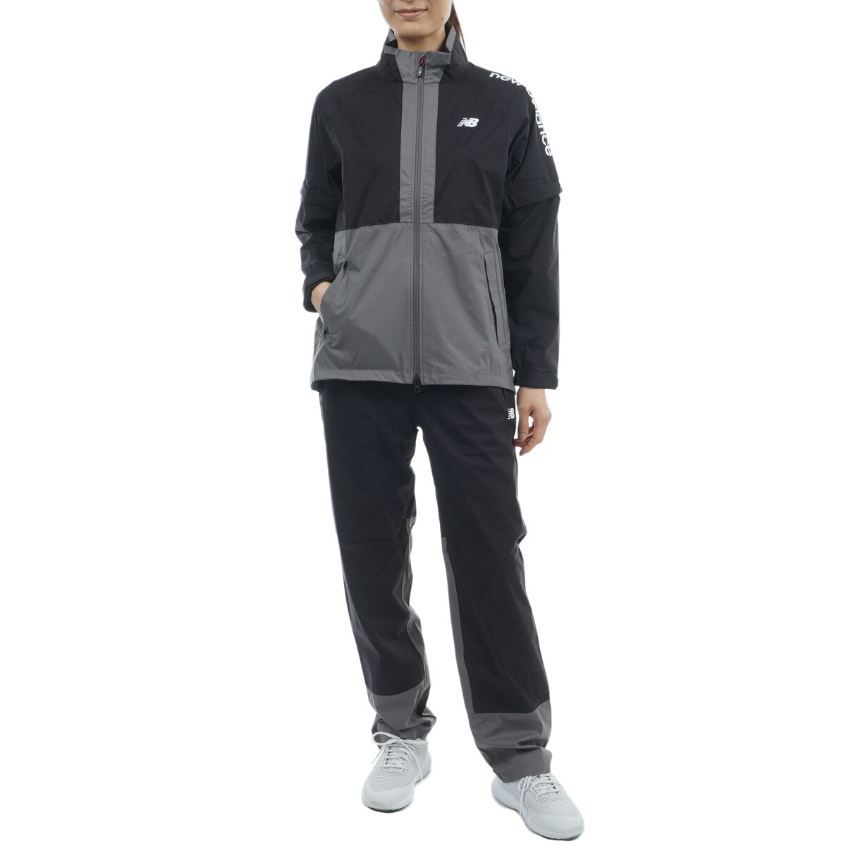 ZOY ゾーイ 2way レインウェア 上下セットアップ グレー系 0