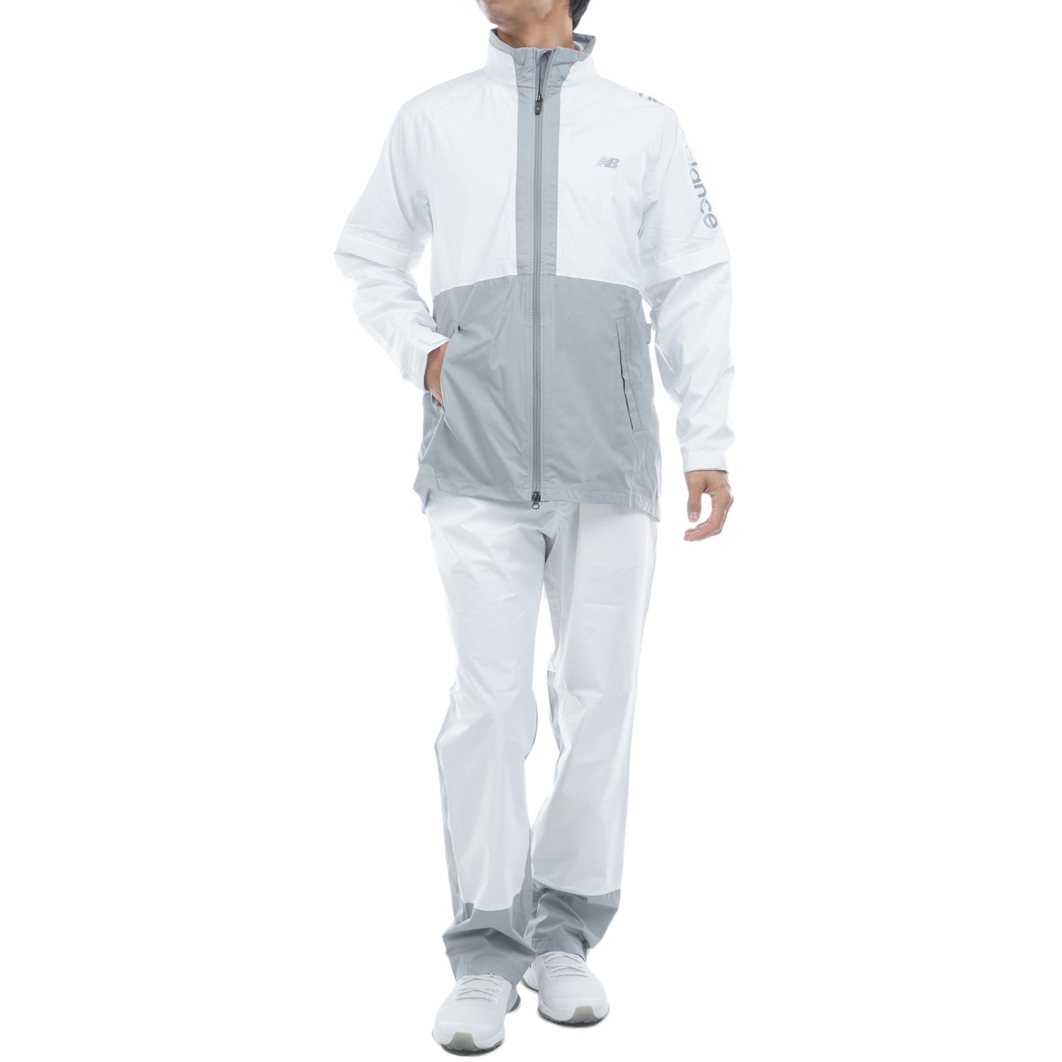 新品正規品ニューバランスゴルフ/3】レインウェア上下セットアップ撥水