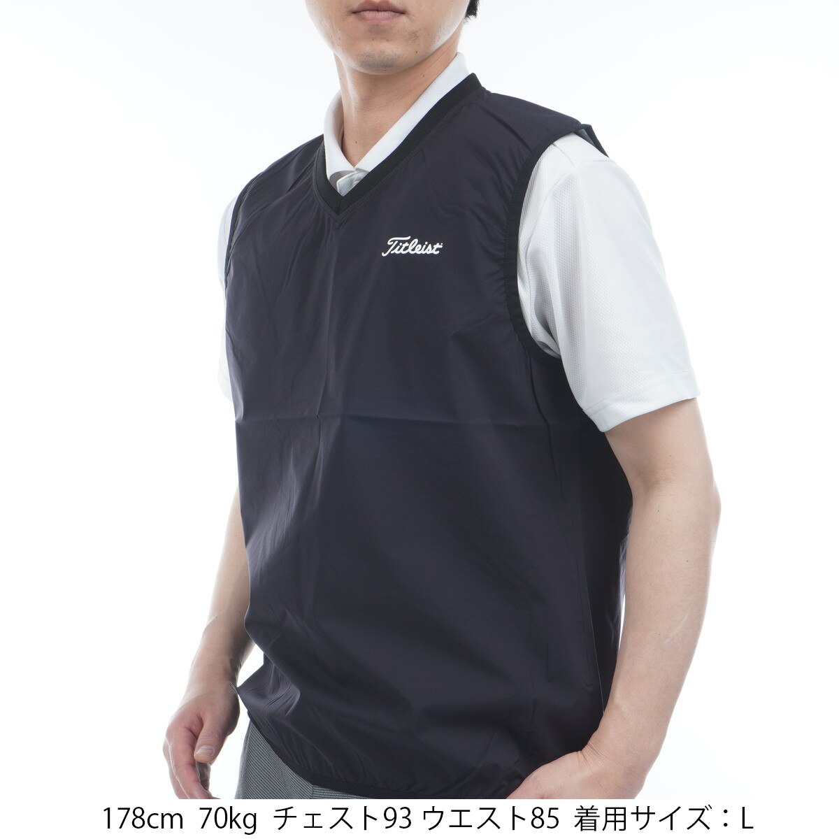 驚きの価格 ストレッチ Vネック レインベスト(レインウェア)|TITLEIST メンズウェア