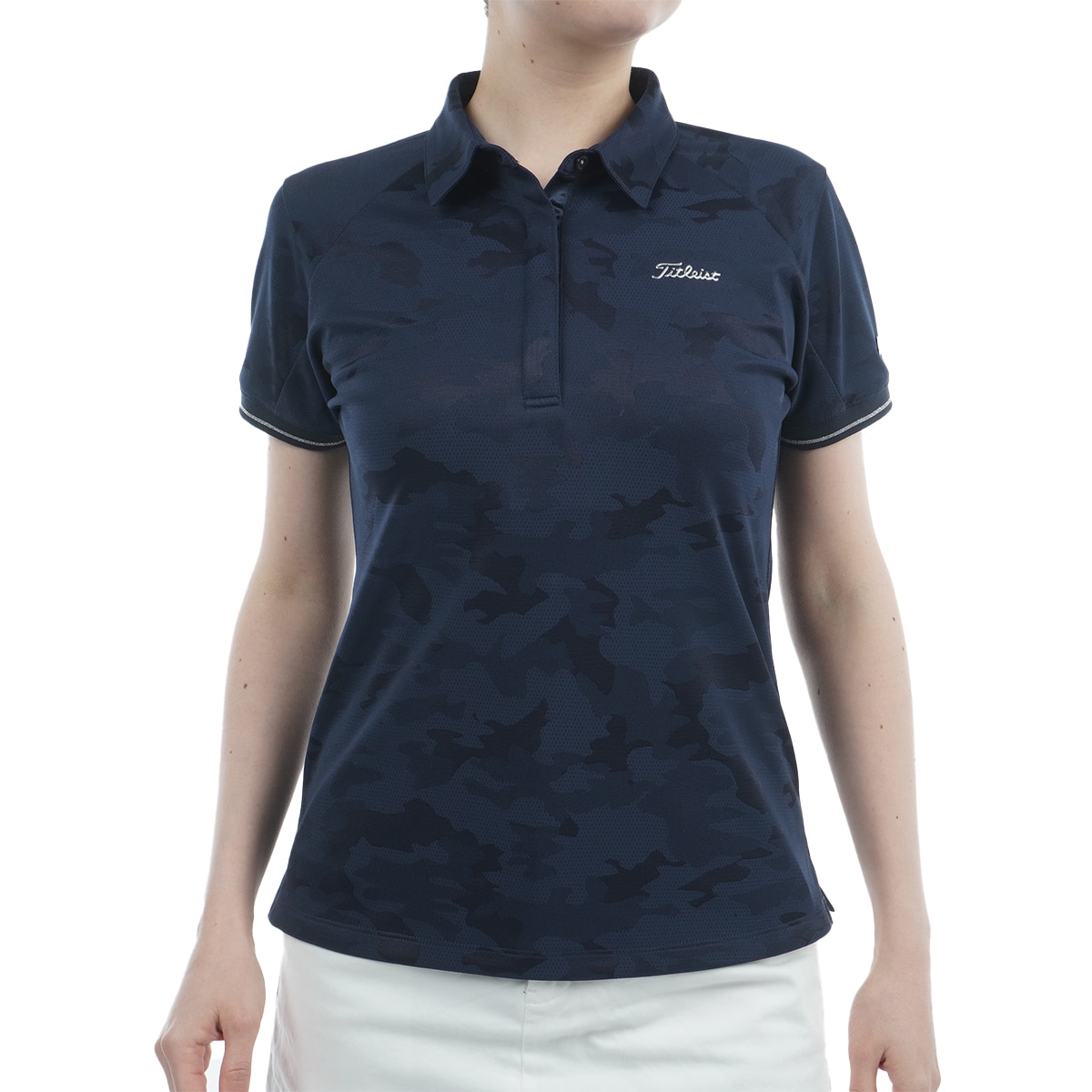 タイトリスト] 半袖シャツ・ポロシャツ ストレッチ ミニ裏毛モック
