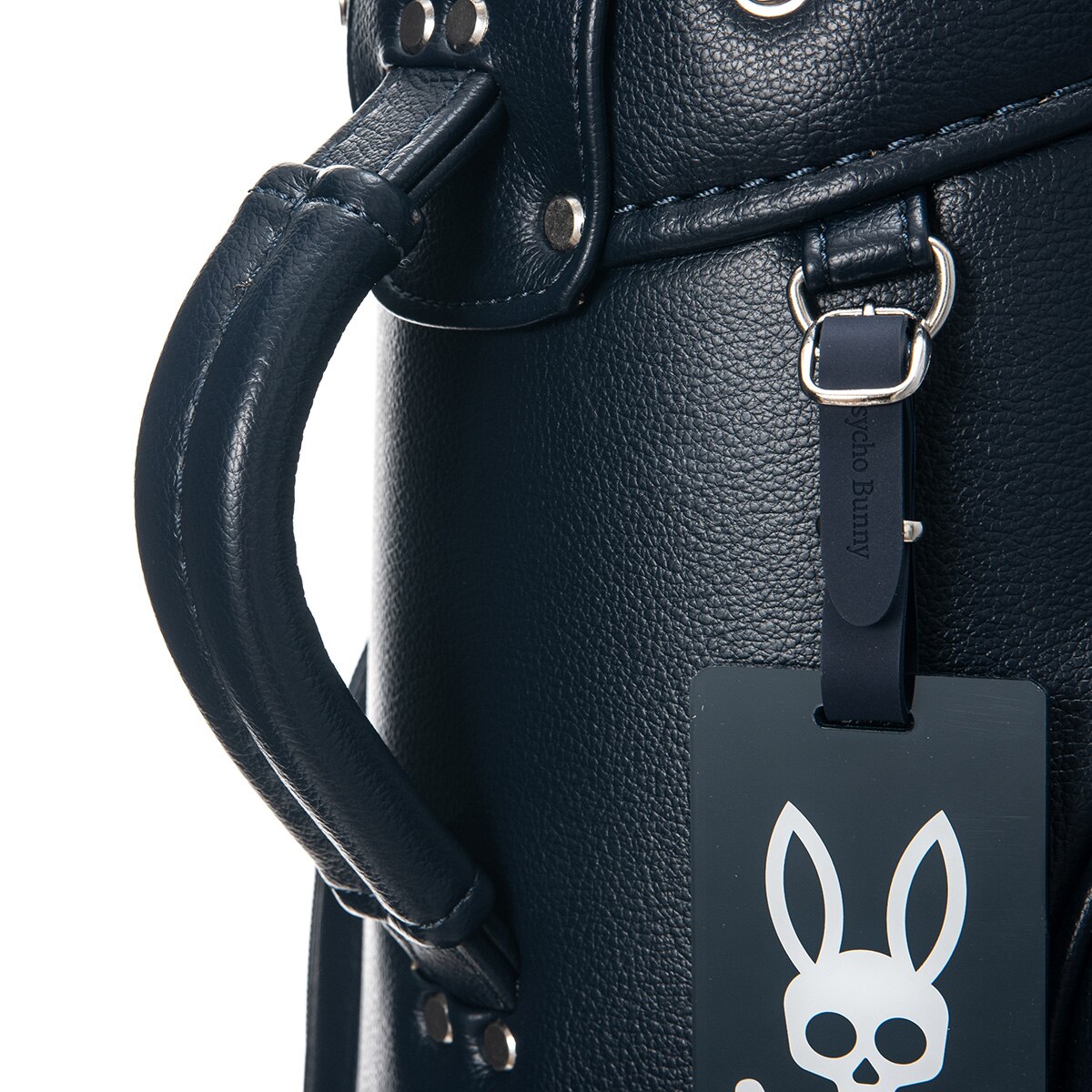 新品 サイコバニー キャディバッグ PBMG5SC5 ネイビー LOGOART キャディバッグ(【男性】キャディバッグ)|PSYCHO BUNNY