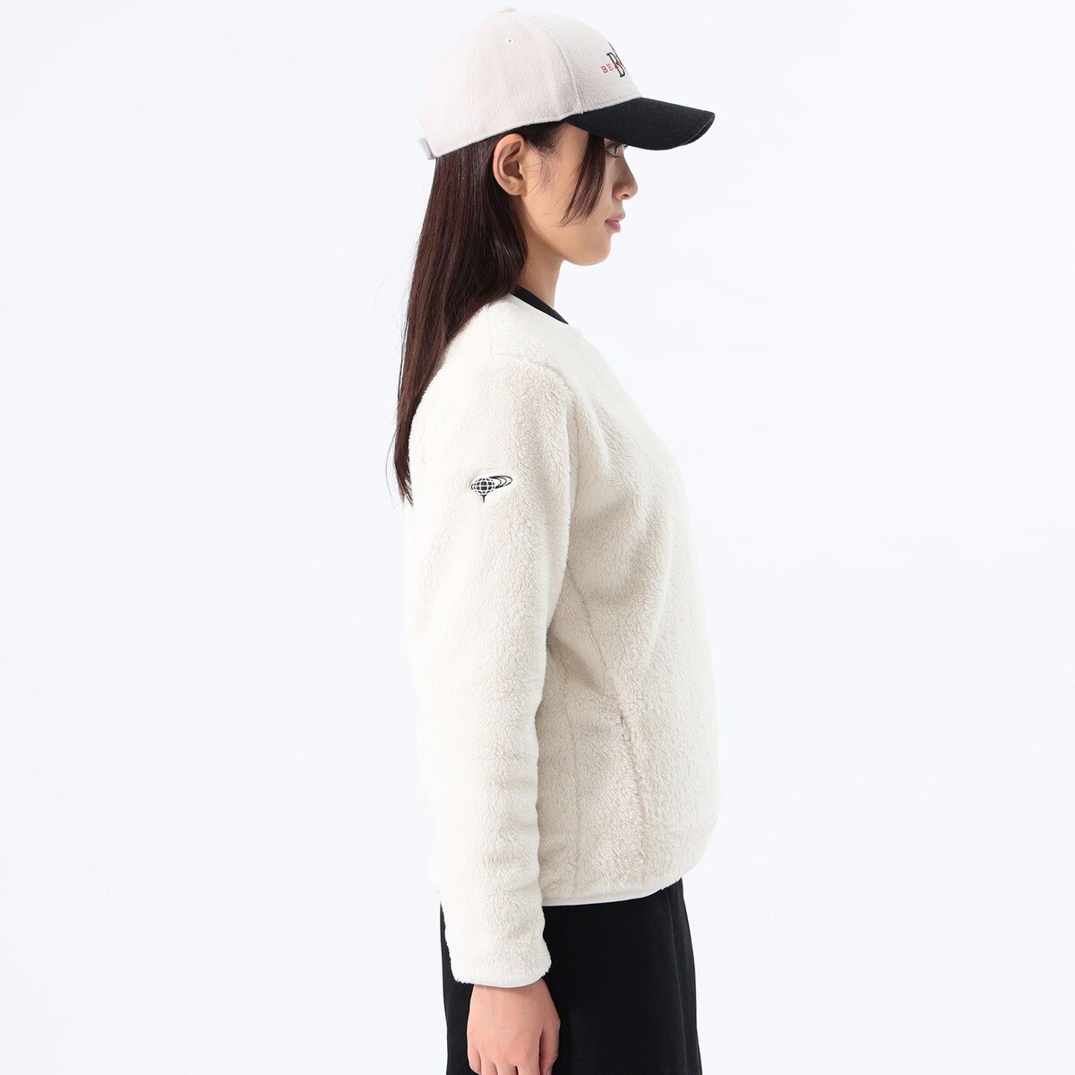 ORANGE LABEL 裏付き ボアフリース プルオーバー レディス(中間着