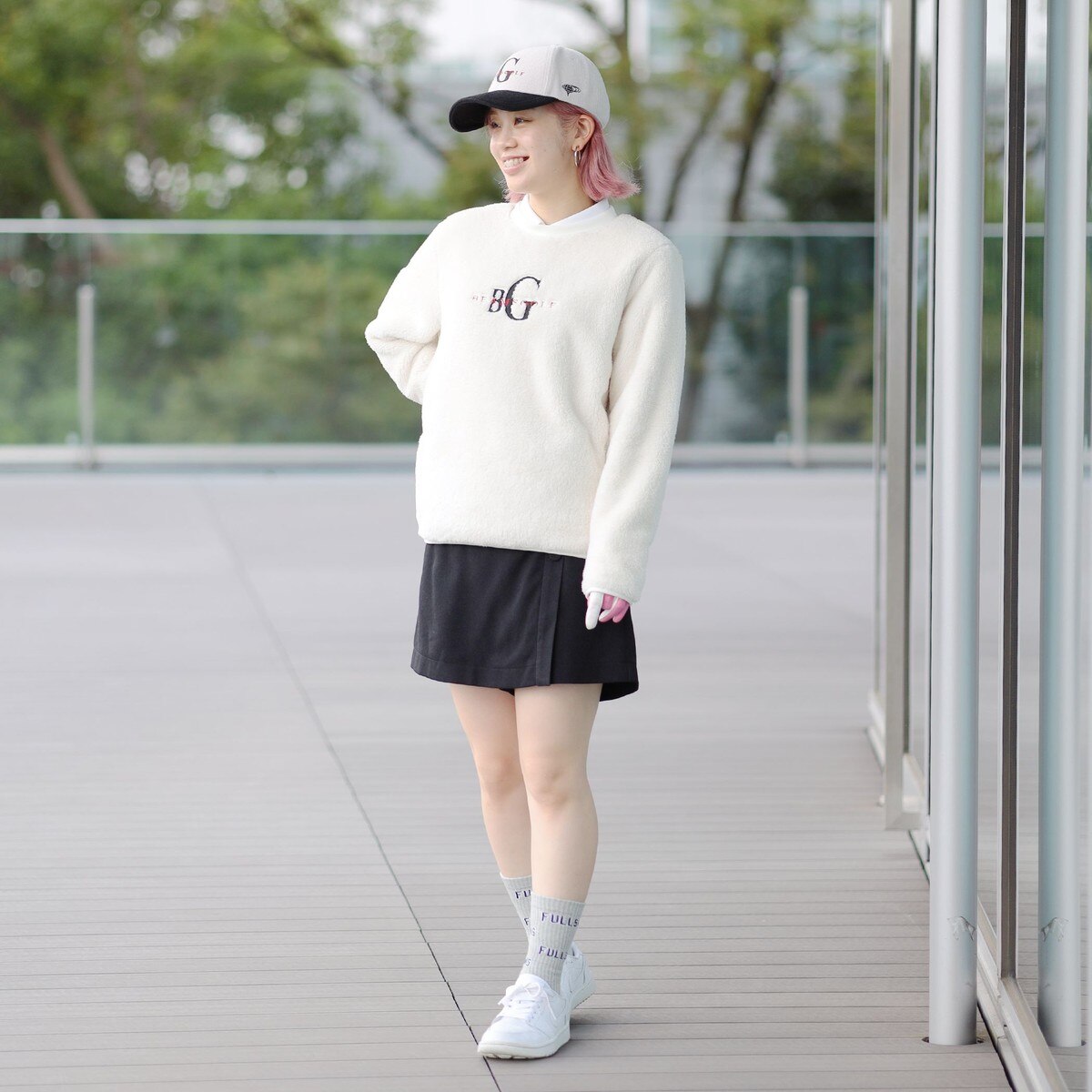 ORANGE LABEL 裏付き ボアフリース プルオーバー レディス(中間着