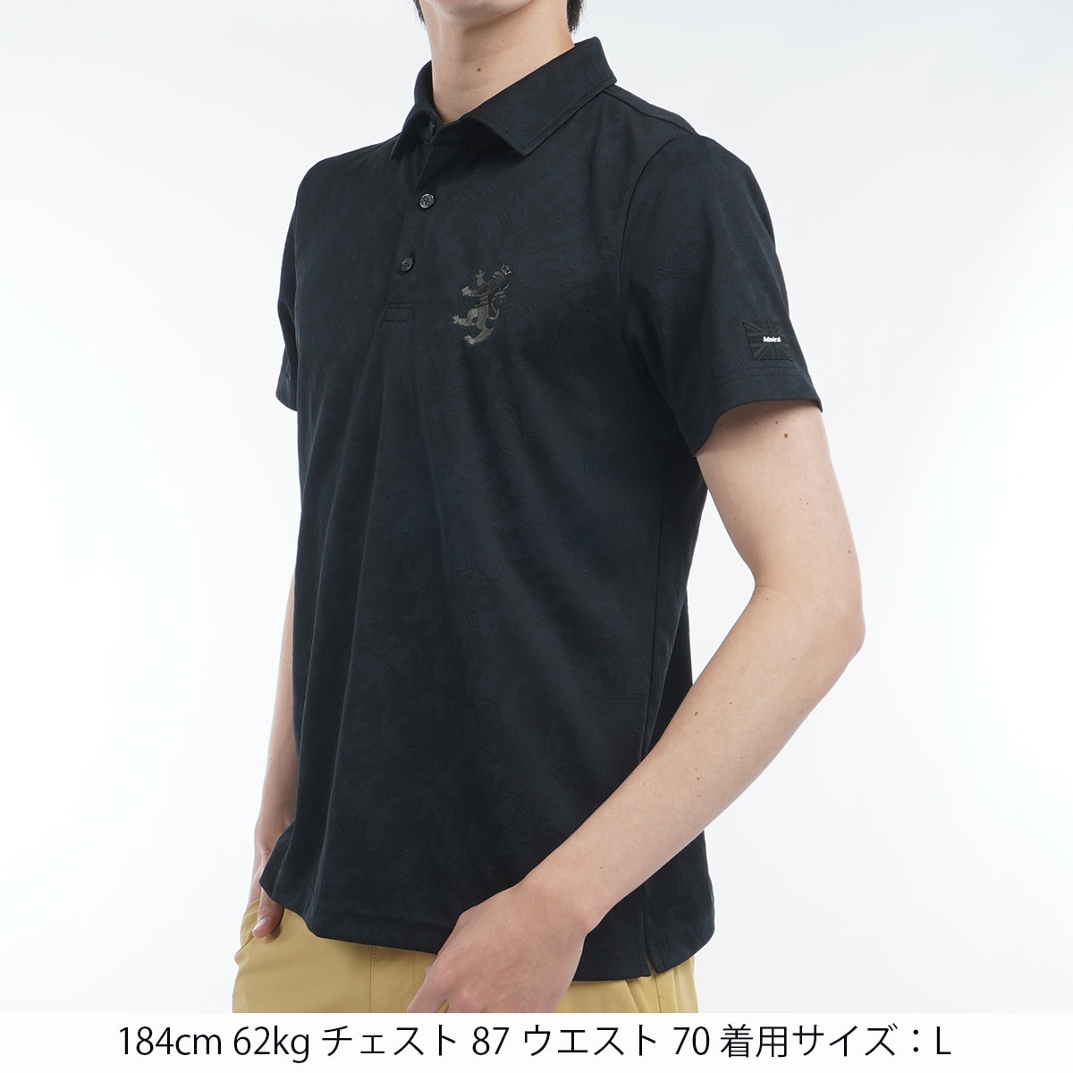 ランパント ジャカード半袖ポロシャツ(半袖シャツ・ポロシャツ