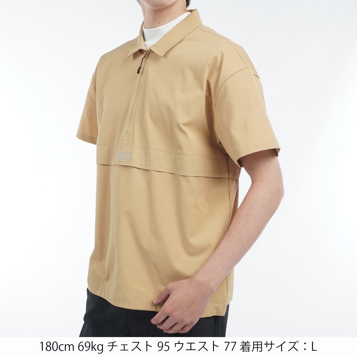 アウトレット】ストレッチ ウインド半袖ポロシャツ(半袖シャツ