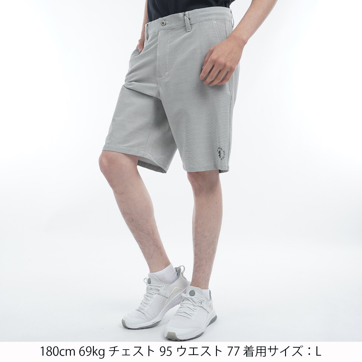 ストレッチ コードレーン ボーダーショートパンツ(ハーフパンツ