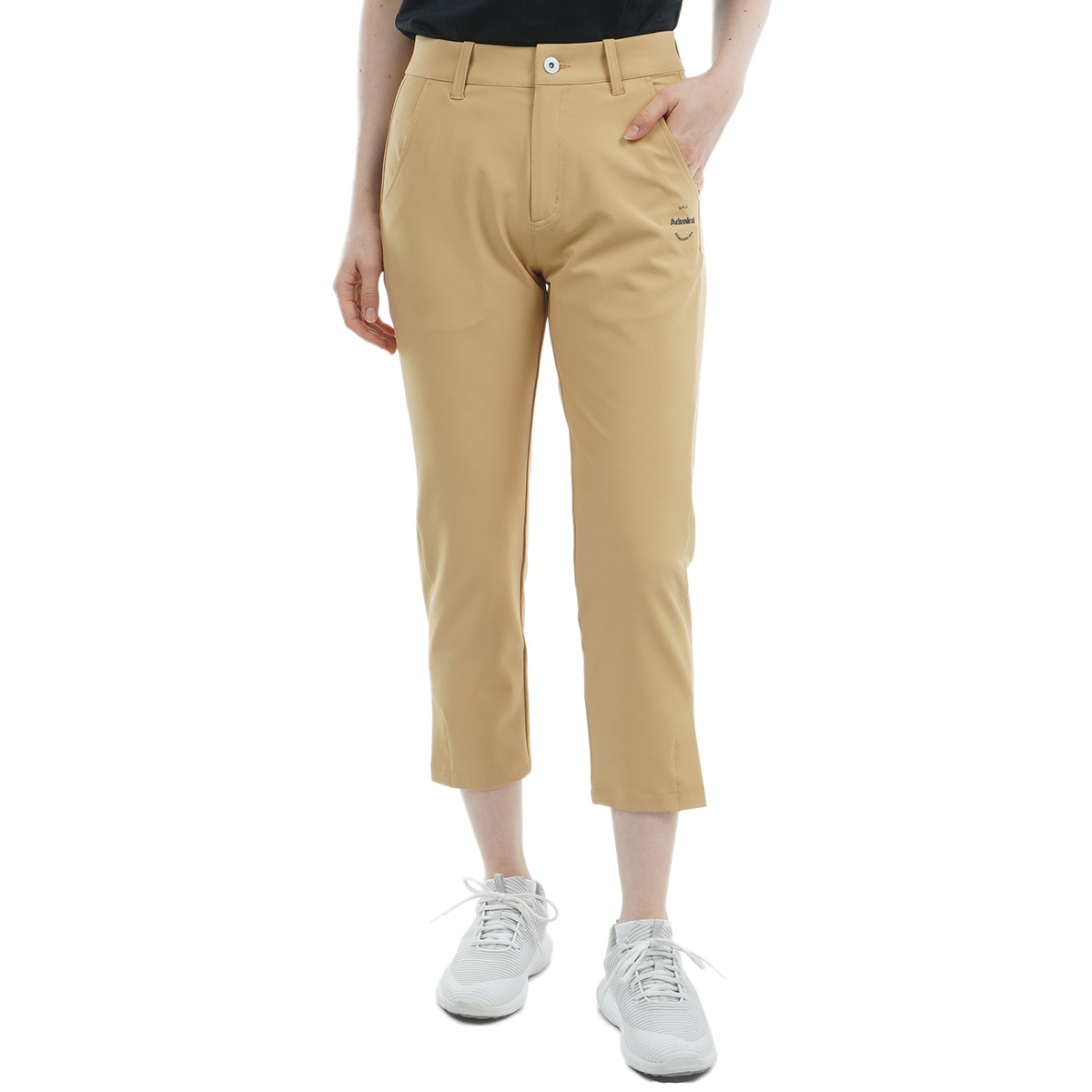 Admiral 上下セットアップ　L キルトプリント　ベージュ新品タグ付き アウトレット】ストレッチ ツイル3／4パンツ レディス(ロングパンツ