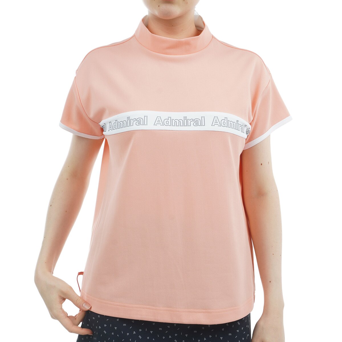 セール・アウトレット】ストレッチ ドロストヘム 鹿の子半袖モック