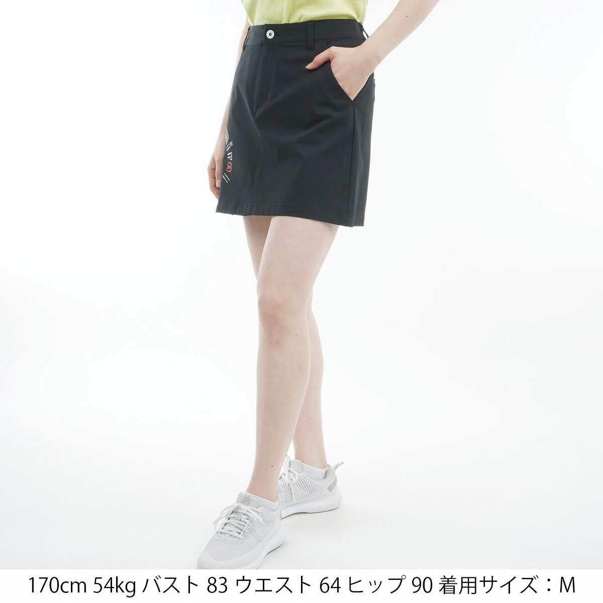 ストレッチ ドライメッシュ サイドプリーツスカート レディス(スカート