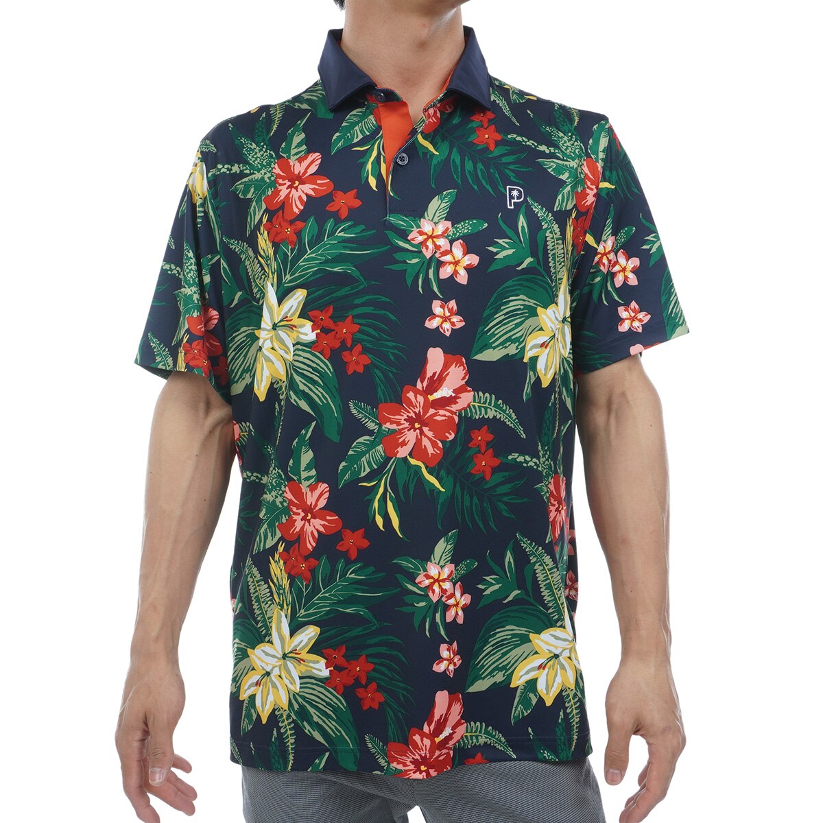 PUMA×PTC FLORAL ストレッチ 半袖ポロシャツ(半袖シャツ