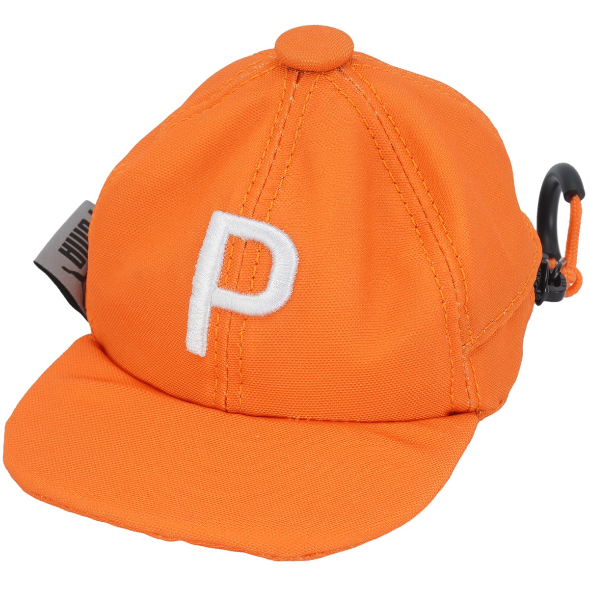 Puma オレンジ キャディバッグとバッグ、ポーチ付き Pキャップ